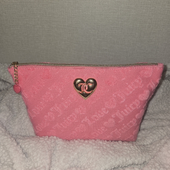 Nwt Juicy Couture Make Up Bag Cosmetic New Pink - Picture 1 of 3